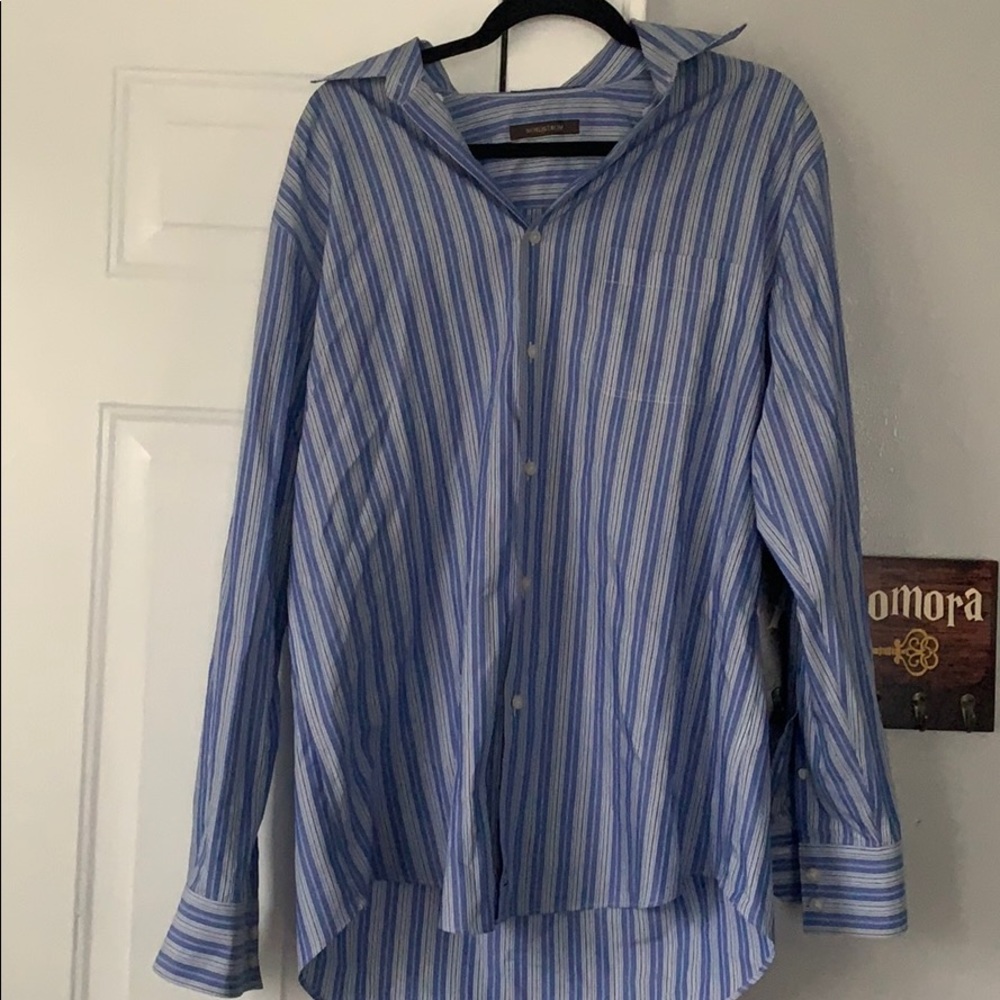 Nordstrom Traditional Fit Striped Dress Shirt